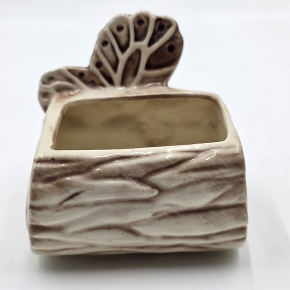 Vintage Shawnee USA #524 Cream and Brown Butterfly Vase Accent Decor - Picture 4 of 9